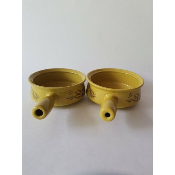 SMI Japan yellow retro soup bowls with handles. Good condition. - Picture 3 of 8